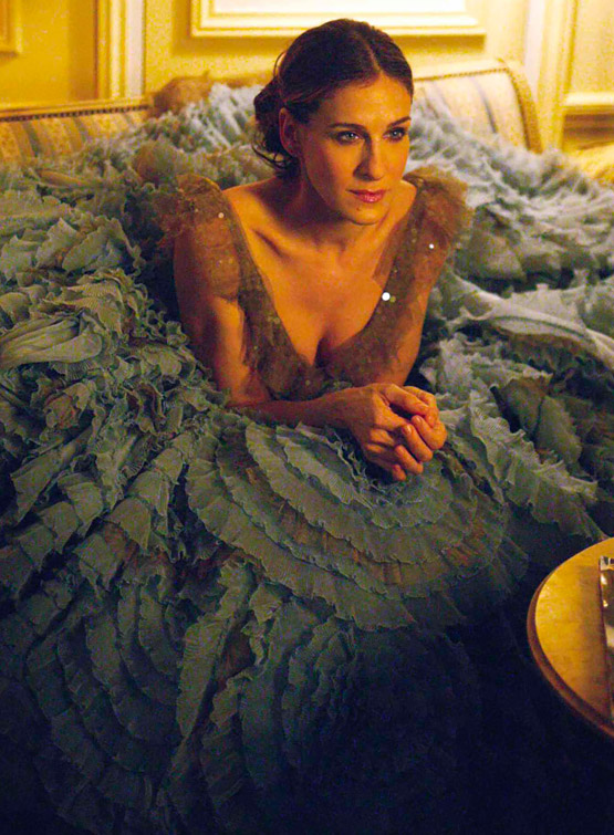 L'abito di Versace per Carrie Bradshaw in Sex and the City.