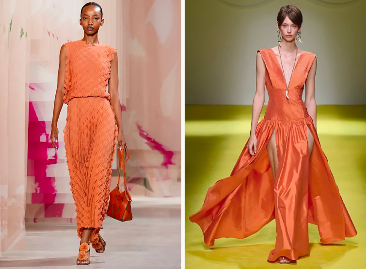 Colore Camelia: Ulla Johnson e Luisa Spagnoli primavera estate 2025.