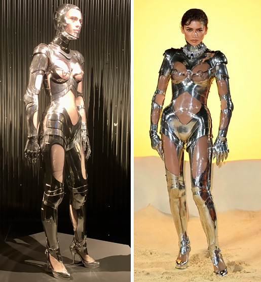 L'abito Robot Suit di Thierry Mugler (1995).