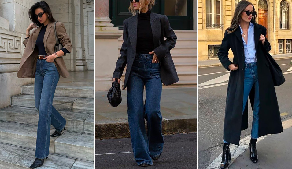 I jeans a vita alta sono uno dei 10 capi indispensabili dell'abbigliamento autunnale.