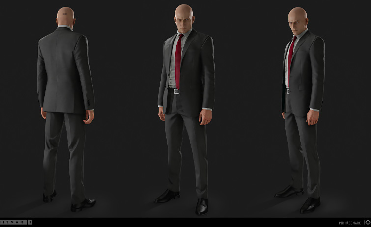 Come riconoscere il potere nei videogiochi attraverso cosa indossano i personaggi: Agent 47 della serie Hitman.