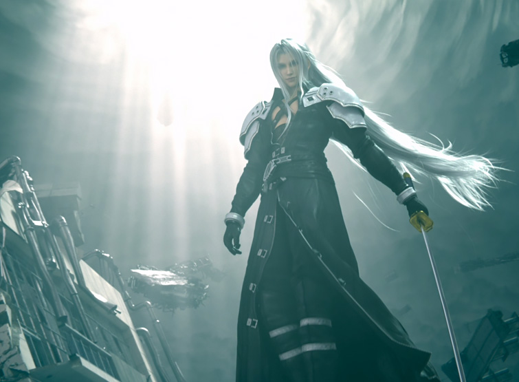 Sephiroth in Final Fantasy VII.