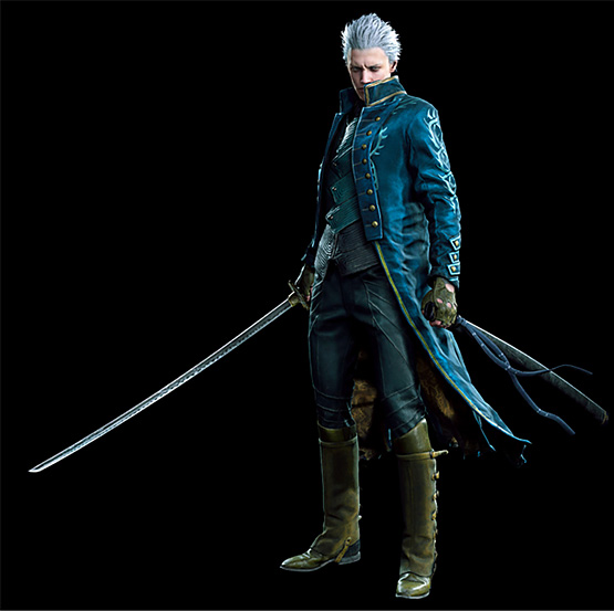 Vergil in Devil May Cry 5.