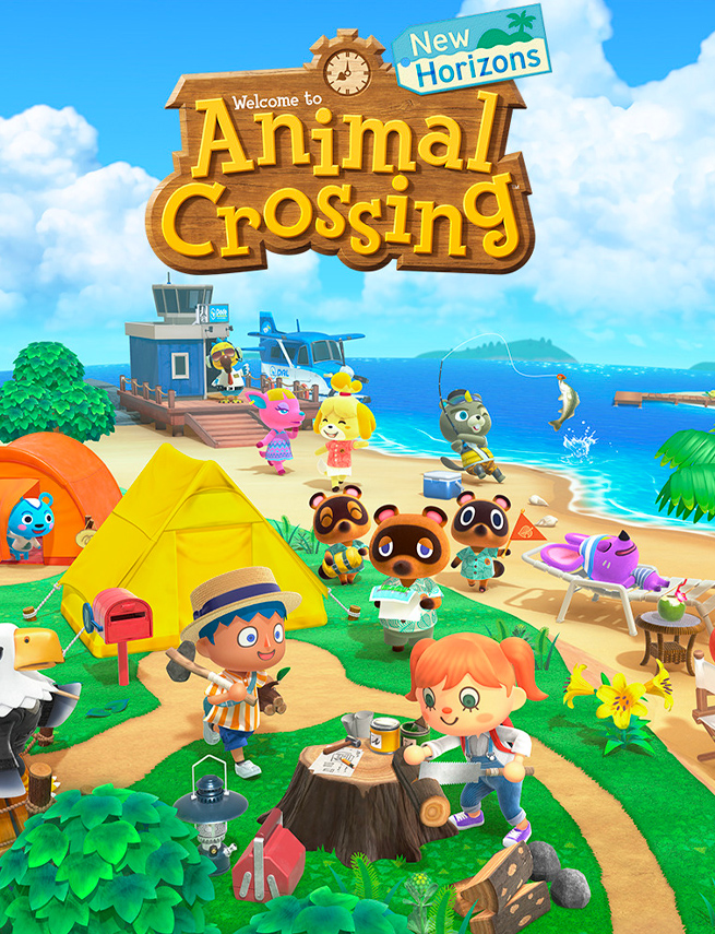 Videogioco Animal Crossing New Horizon.