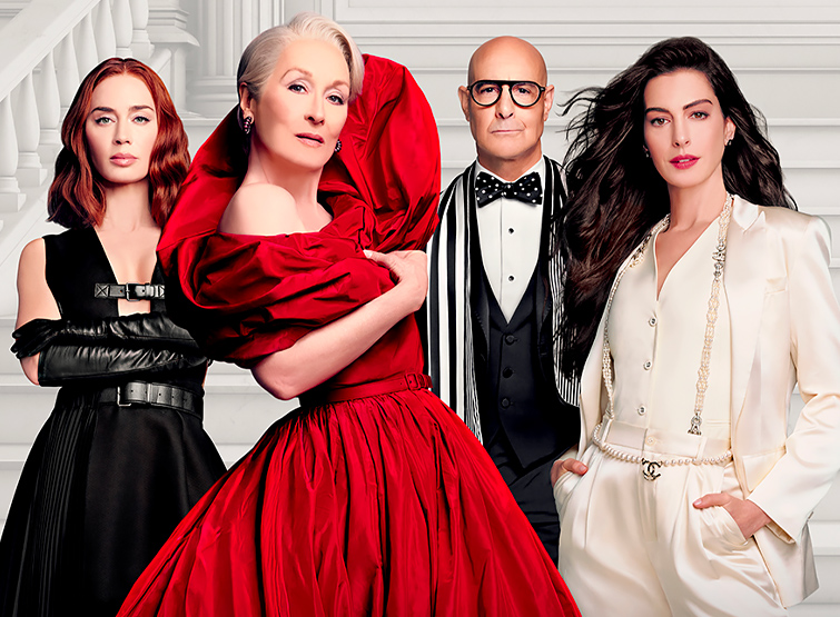 Il cast: Streep, Hathaway, Blunt, Tucci e i nuovi ingressi.