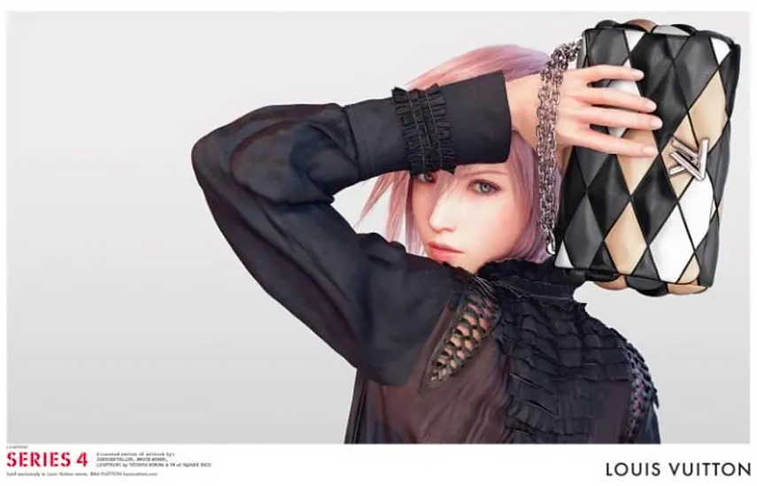 Lightning di Final Fantasy XIII per Louis Vuitton.