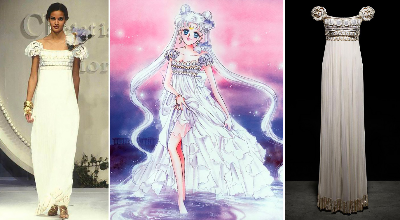 Sailor Moon e l'alta moda: Il Palladio di Christian Dior primavera estate 1992.