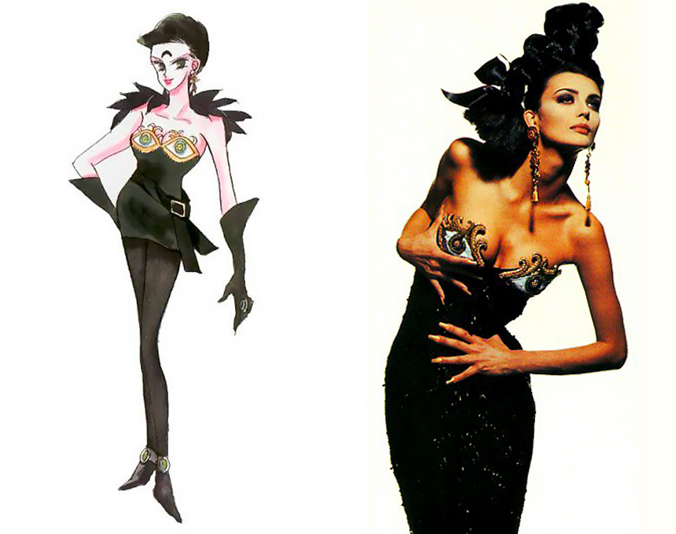L'outfit di Petz in Sailor Moon è ispirato da un abito di Emanuel Ungaro del 1992.