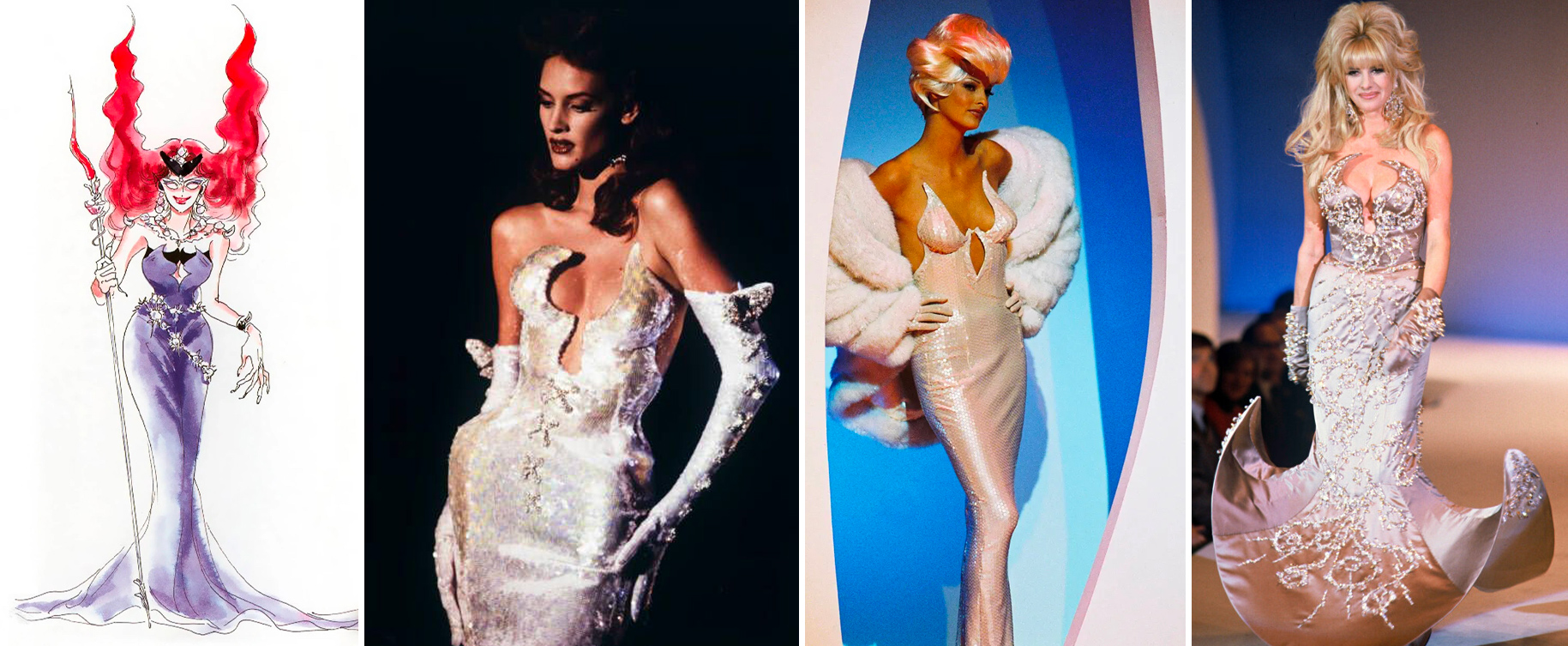 L'abito della Regina Beryl di Sailor Moon è ispirato alla collezione Mugler del 1992.