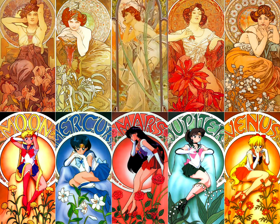 Sailor Moon e l'arte: "Les Pierres Precieuses" di Alphonse Mucha.