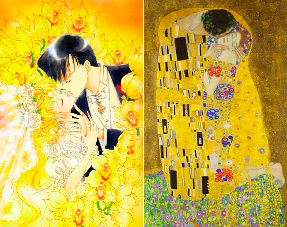 Sailor Moon e l'arte: Il Bacio di Gustav Klimt.