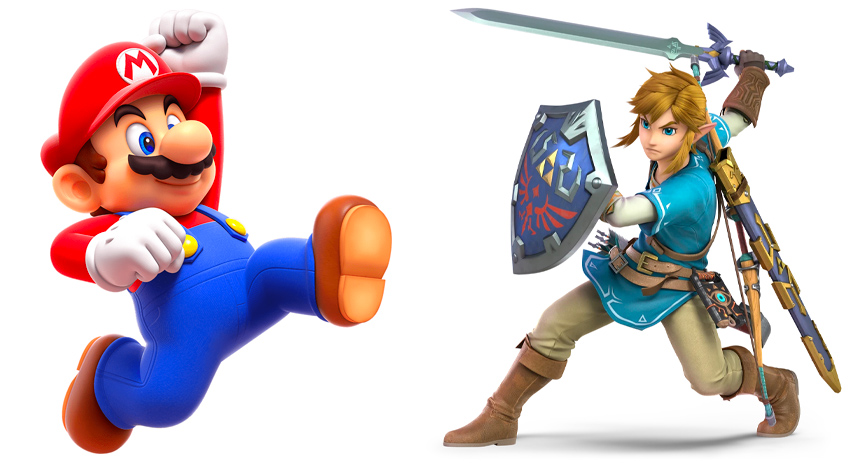 Mario e Link di Nintendo creati da Shigeru Miyamoto.