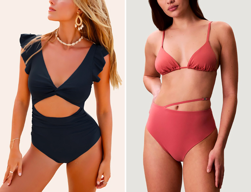 Costumi da bagno donna: interi e a vita alt dominano l'estate 2026.