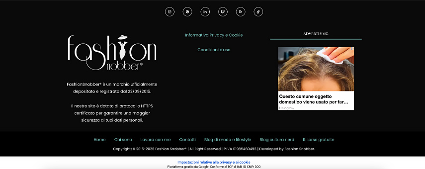 Come ottimizzare il footer di un sito web.